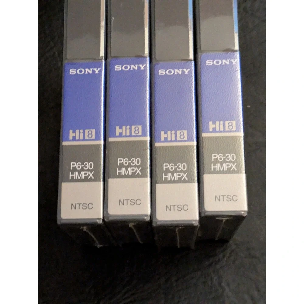 Lot of 4 Sony Hi8 Metal-P Professional Video Cassette P6-30HMPX NTSC New